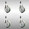 Service Caster 5 Inch 316SS Gray Polyurethane Swivel 3/4 Inch Expanding Stem Caster Set SCC SCC-SS316EX20S514-PPUB-34-4 - alternate 1